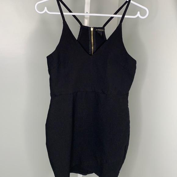 Urban Dresses Urban Black Zip Up Mini Dress Poshmark